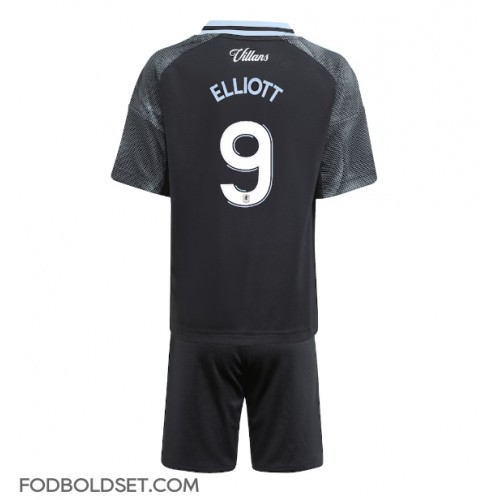 Aston Villa Harvey Elliott #9 Udebane Trøje Børn 2025-26 Kortærmet (+ Korte bukser)